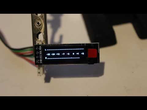 ARDUINO OLED Stereo VU Meter - video demos