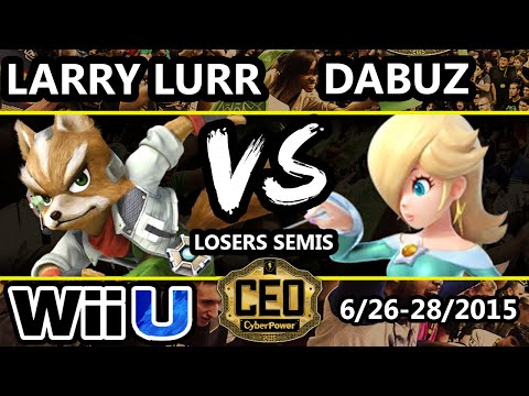 CEO 2015 - Larry Lurr (Sheik, Fox, Luigi) Vs. Dabuz (Rosalina) - Losers Semis - Smash Wii U