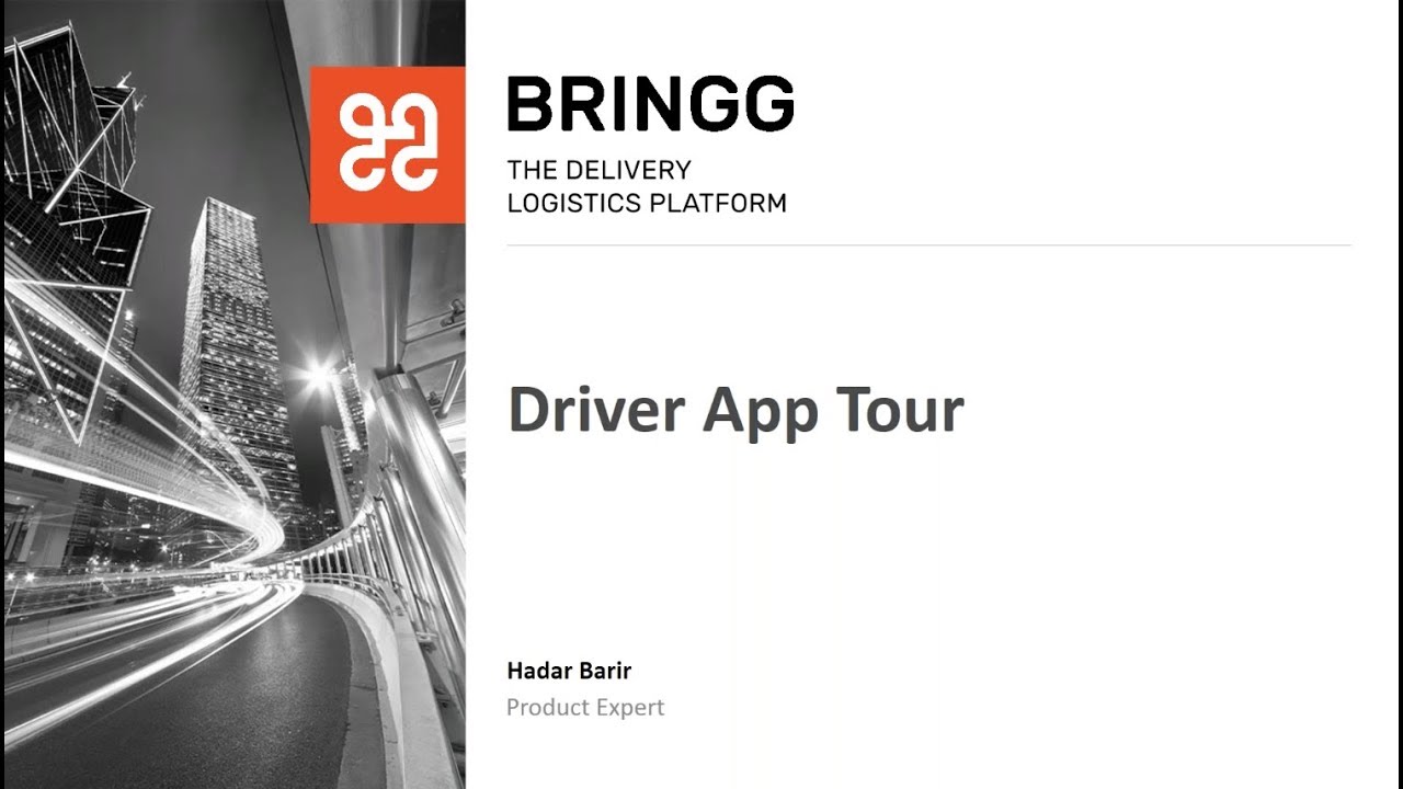 Webinar: Bringg Driver App Tour