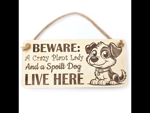 Crazy Plant And Dog Lady Plaque