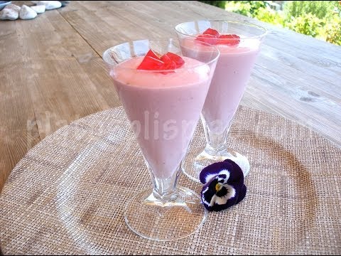 Espuma de fresas 2 texturas