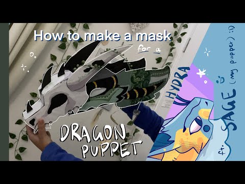 How to make a MASK for a DRAGON PUPPET ‼️‼️