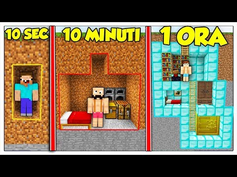 QUANTO CI METTI A COSTRUIRE UNA BASE SEGRETA? - Minecraft ITA