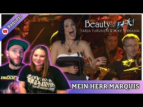 FULL OPERATIC! Couple React to TARJA - MEIN HERR MARQUIS (Strauss) - Beauty & the Beat #reaction