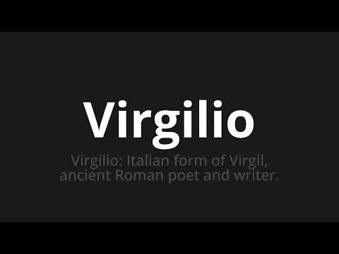 How to pronounce Virgilio