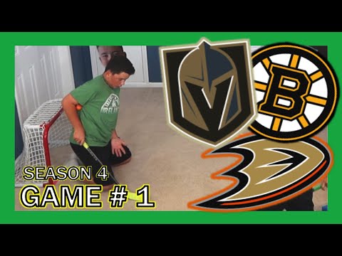 KNEE HOCKEY SEASON 4 - GAME # 1 - BRUINS / DUCKS / GOLDEN KNIGHTS - QUINNBOYSTV
