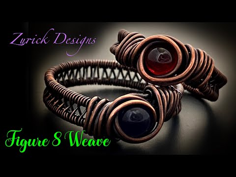 Wire Wrapped Ring Tutorial- Figure 8 Weave Cabochon Ring