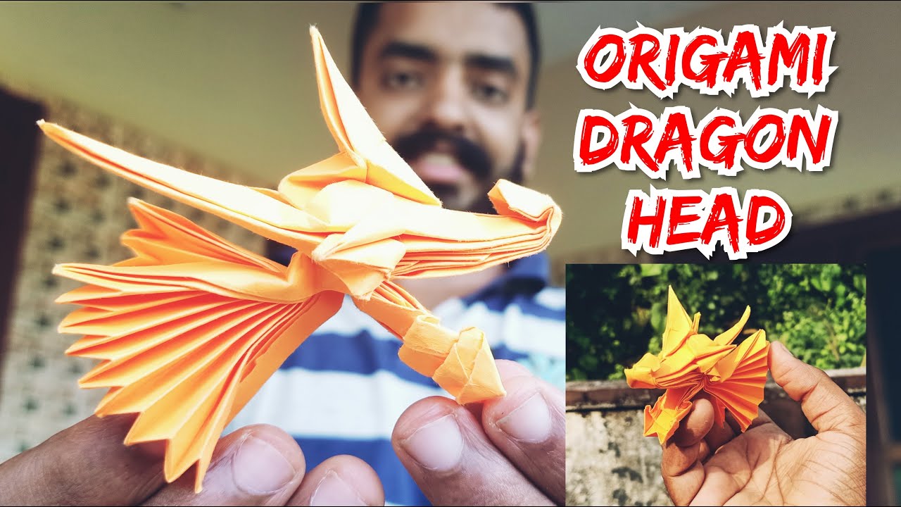 origami Dragon head Tutorial (Henry) #origami #tutorial