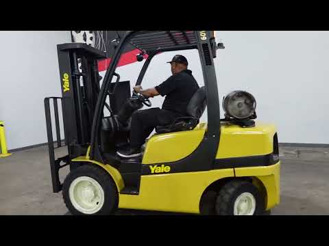 2006 YALE GLP060VX 6000LB PNEUMATIC LPG FORKLIFT STK 13372