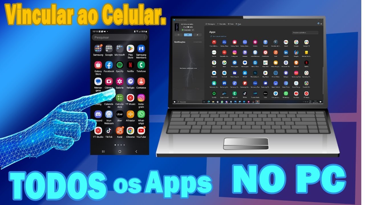 Vincular ao Celular - Acesso Total aos seus Apps Android no Computador.