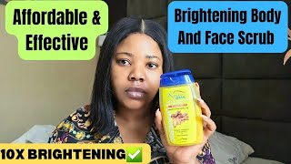 THE BEST AAFFORDABLE AND EFFECTIVE BRIGHTENING BODY AND FACE SCRUB | 10X BRIGHTENING #bodyscrub