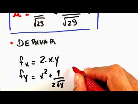 Derivadas Direcionais: Função de 2 variáveis | Engenharia | Me Salva!