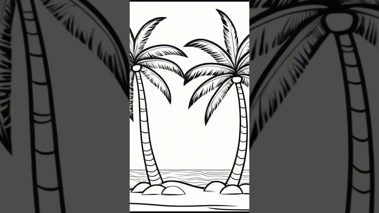 Free Printable Palm Tree Template