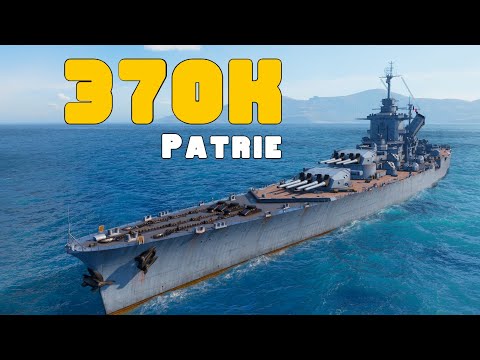 World of WarShips Patrie - 3 Kills 370K Damage