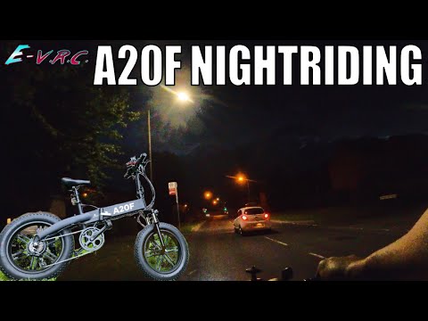 ADO A20F Ebike Cruising - Pitch Black Paths and E-Scooter Talk