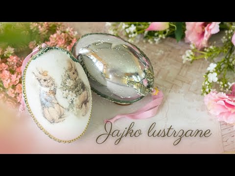 Jajko efekt lustra | TUTORIAL DECOUPAGE krok po kroku #decoupage #easter #diy #handmade #wielkanoc