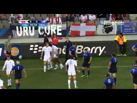 Rugby union, Quarterfinal England vs France at Auckland, New Zealand part 1.