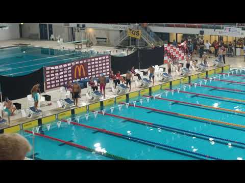 Final, 12 yrs 100m freestyle at the Queensland State Long Course December 2018.