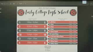 Friday Schedule ECHS RRISD