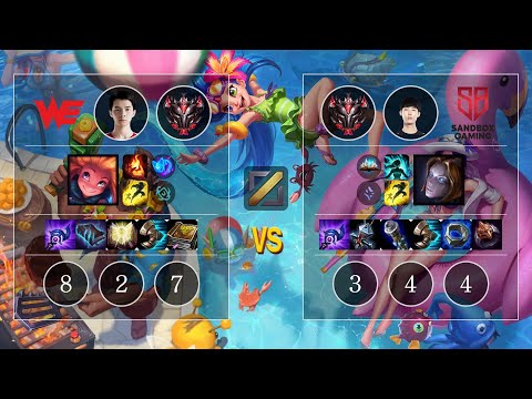 WE yimeng Zoe vs SB Dove Orianna Mid - KR Patch 10.12