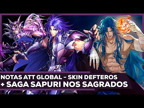 ♊🐺✍🏻 NOTAS DE ATT GLOBAL - SAGA SAPURIS SAGRADOS, SKIN DEFTEROS MEDALHA E RETORNO FLÉGIAS !! ✍🏻🐺♊