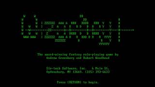 Wizardry: Proving Grounds of the Mad Overlord for the IBM PC Monochrome Demonstration