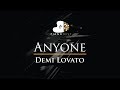 Demi Lovato - Anyone - Piano Karaoke Instrumental Cover with Lyrics