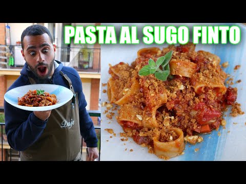 Pasta al sugo FINTO 😳 Ricetta post natale LEGGERA 🎅🏼