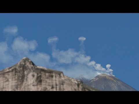 Video Thumbnail: Rare smoke rings rise from Italy's Mount Etna | AFP