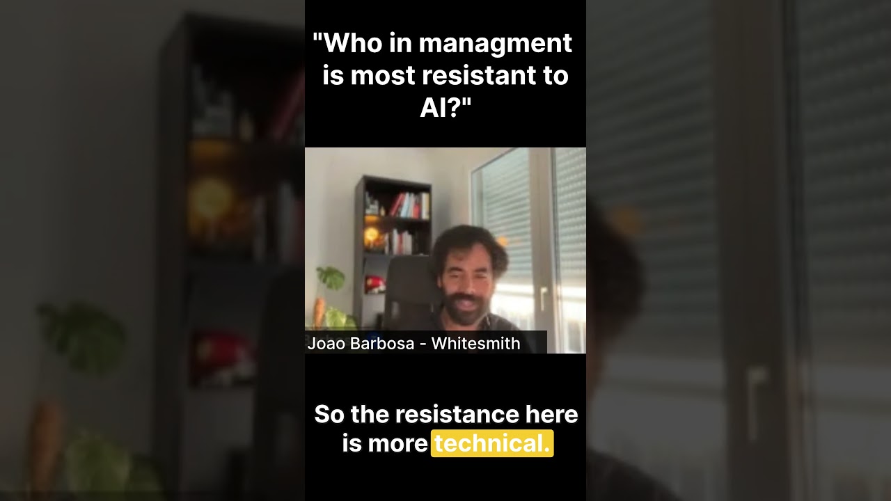 Who in management is most resistant to AI?