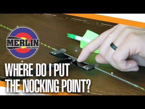 Nock point position for a traditional bow - Merlin archery