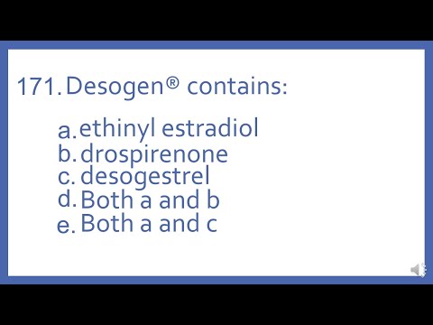 Top 200 Drugs Practice Test Question - Desogen contains (PTCB PTCE NAPLEX NCLEX Test Prep)