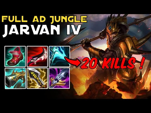 its fun to play FULL AD JARVAN IV JUNGLE - Oneshot the SQUISHIES - League of Legends