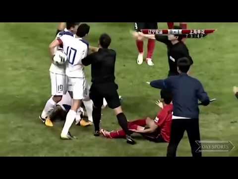 SHAOLIN TACKLE !!!  horror tackle In Chinese League