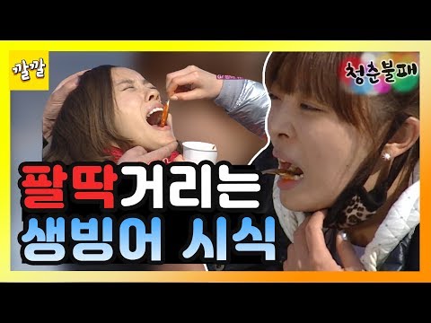 [청춘불패] #16-2 팔딱팔딱거리는 빙어 생빙어 시식..?!? 먹을 수 있을까.?