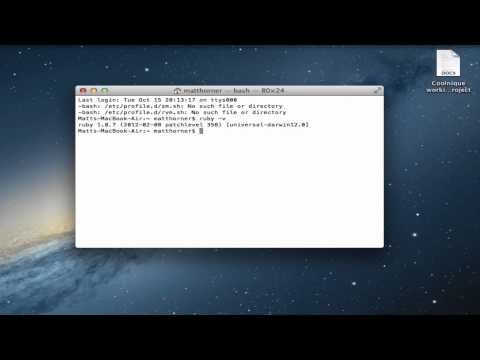 comment installer ruby sur mac