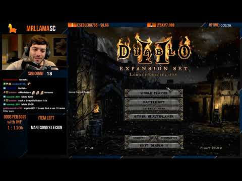 Diablo 2 - Holy Grail Sorc (01/20/2020)