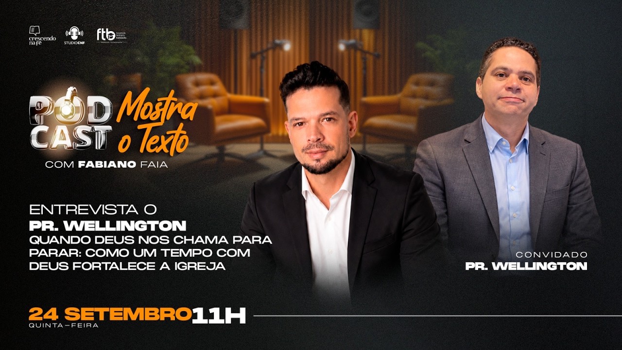 QUANDO DEUS NOS CHAMA PARA PARAR! PR. FABIANO FAIA E PR. WELLINGTON - (AO VIVO)  24/09/26