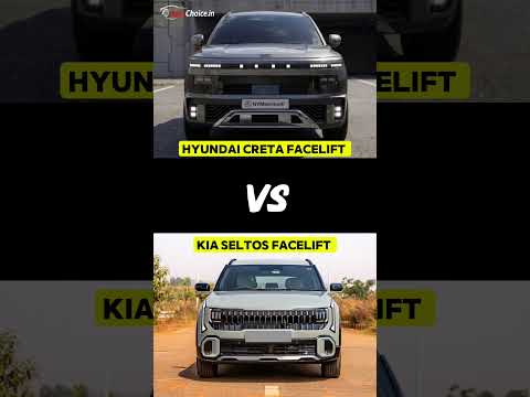 Kia Seltos vs Creta Facelift 2024 | Design Comparison