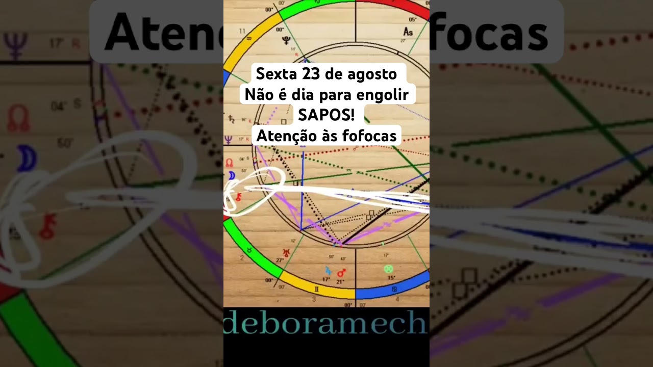 Dica do Dia #céudasemana #déboramechica #previsãoastrológica #encontrosastrológicos