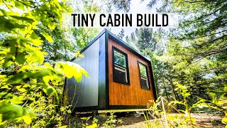 We built a tiny fishing cabin!