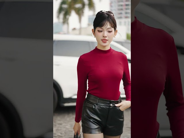 ED23S516 - Áo măng tô dạ chéo