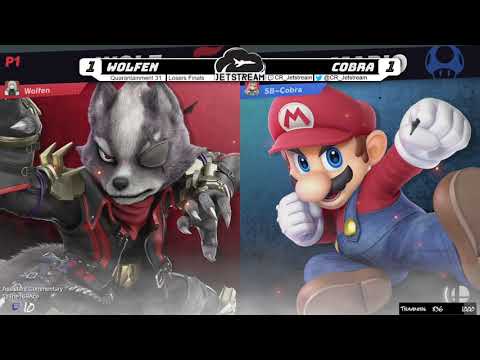 Quarantainment 31 Losers Finals - Wolfen (Lucina, Wolf) Vs. Cobra (Mario) Smash Ultimate - SSBU