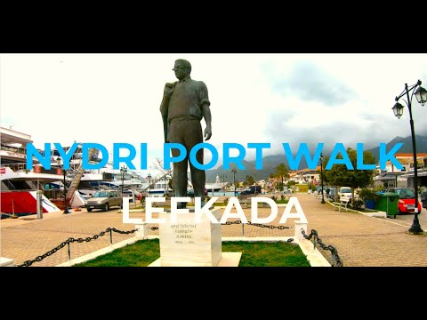 Port of Nidri, Lefkada Island, virtual tour, winter 2022