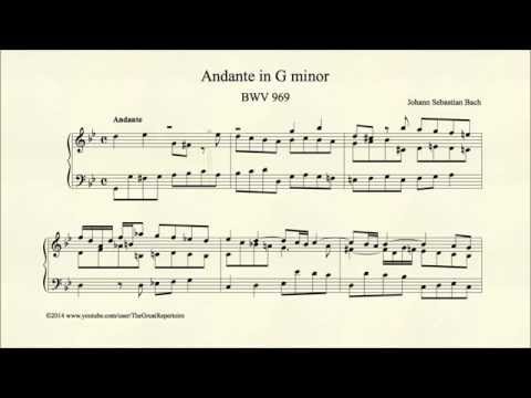 Bach, Andante in G minor, BWV 969, Organ