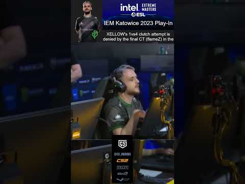 XELLOW's 1vs4 clutch attempt is denied by the fin.. (Sprout vs OG) - IEM Katowice 2023 Play-In