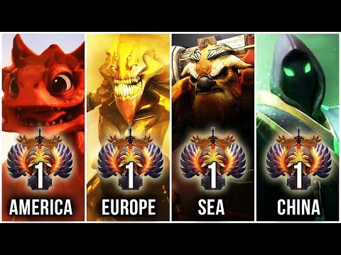 THE BEST PRO PLAYERS IN THE WORLD - TOP 1 OF EVERY REGION (SUPPORT-MMR) - Dota 2