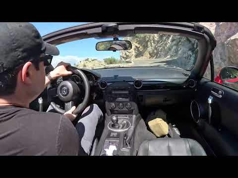 NC Miata Narrow Mountain Road Hill Climb - Mt. Wilson Los Angeles