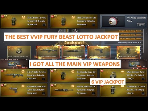 THE BEST VVIP FURY BEAST LOTTO JACKPOT IN CROSSFIRE PH