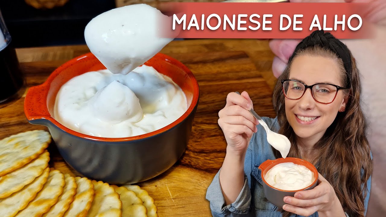 Molho de alho SUPER FÁCIL | Maionese de alho com leite no liquidificador
